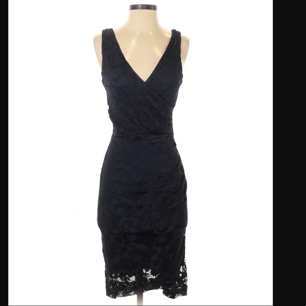 Excellent Condition Navy Nicole Miller Dress